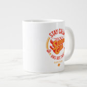 Stay Calm Supergirlが持ってい得る ジャンボコーヒーマグカップ (正面右)