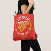 Stay Calm Supergirlが持ってい得る トートバッグ (クローズアップ)