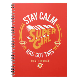 Stay Calm Supergirlが持ってい得る ノートブック