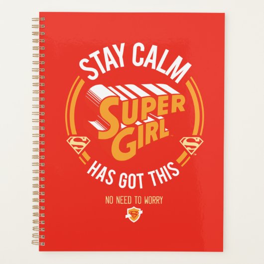 Stay Calm Supergirlが持ってい得る プランナー手帳 (正面)