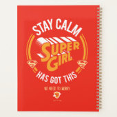 Stay Calm Supergirlが持ってい得る プランナー手帳 (裏面)