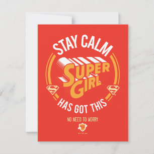 Stay Calm Supergirl Has Got This ノートカード