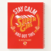 Stay Calm Supergirl Has Got This ノートブック (裏面)