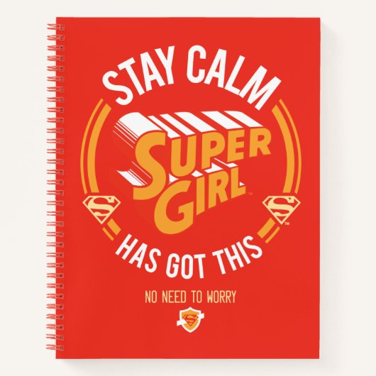 Stay Calm Supergirl Has Got This ノートブック (正面)