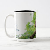 Stay Chirp Minimalist Raptor Bird Coffee Mug ツートーンマグカップ (左)