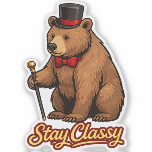 Stay Classy シール (正面)