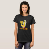 Stay Clucky Funny Chicken Pun Design | Cute Farm H Tシャツ (正面フル)