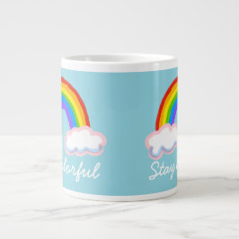 Stay colorful ジャンボコーヒーマグカップ
