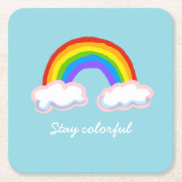 Stay colorful スクエアペーパーコースター