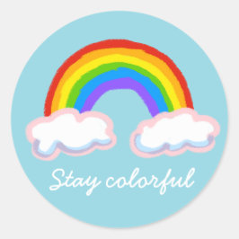 Stay colorful ラウンドシール