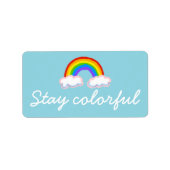 Stay colorful ラベル (正面)