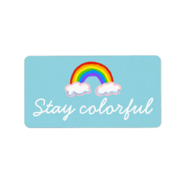 Stay colorful ラベル