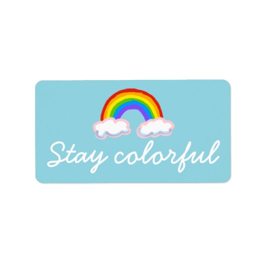 Stay colorful ラベル (正面)
