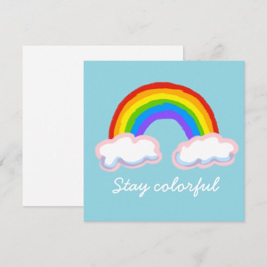 Stay colorful 招待状 (正面/裏面)