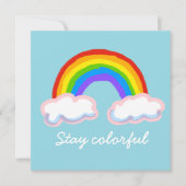 Stay colorful 招待状 (正面)