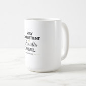 Stay Consistent Results Will Follow Gym Motivation コーヒーマグカップ (正面右)