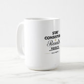 Stay Consistent Results Will Follow Gym Motivation コーヒーマグカップ (正面左)