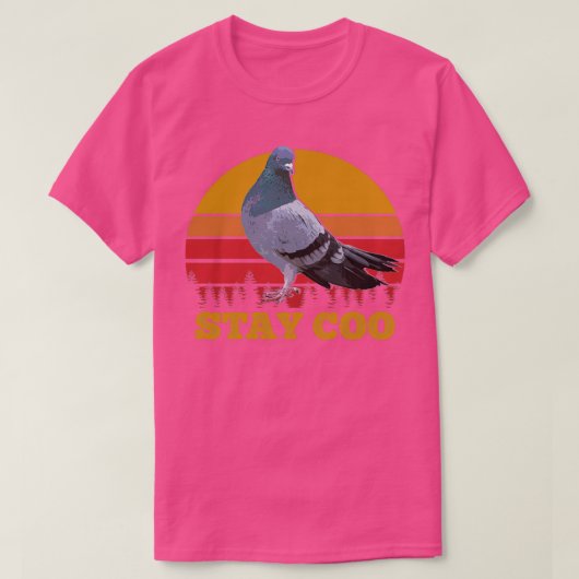 Stay Coo Vintage Pigeon 71 Tシャツ (デザイン正面)