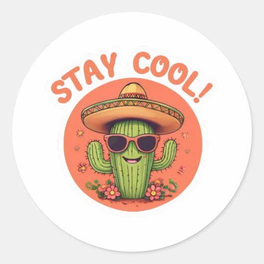 Stay cool. ラウンドシール (正面)