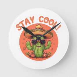 Stay cool. ラウンド壁時計