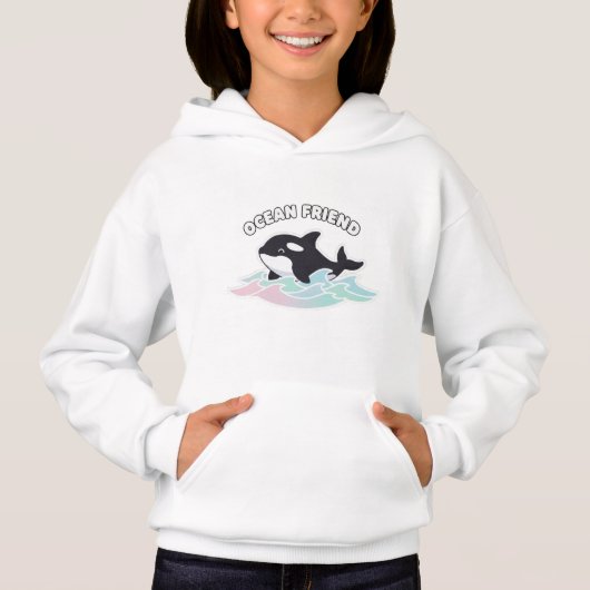 Stay Cool - Cute Kawaii Orca Whale (正面)