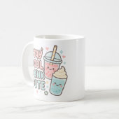 Stay Cool,Drink Cute–Trendy Summer Quote コーヒーマグカップ (正面左)