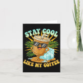Stay Cool Like My Coffee Iced Coffee Lover  カード (正面)