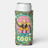 Stay Cool Retro Pop Art Can Cooler スリム缶クーラー (Seltzer正面)