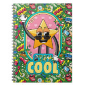 Stay Cool Retro Star Notebook ノートブック (正面)