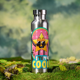 Stay Cool Retro Star Water Bottle ウォーターボトル