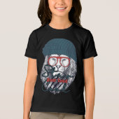 Stay Cool, Roar Loud – Chill but Fearless Lion T-S トライブレンドＴシャツ (正面)