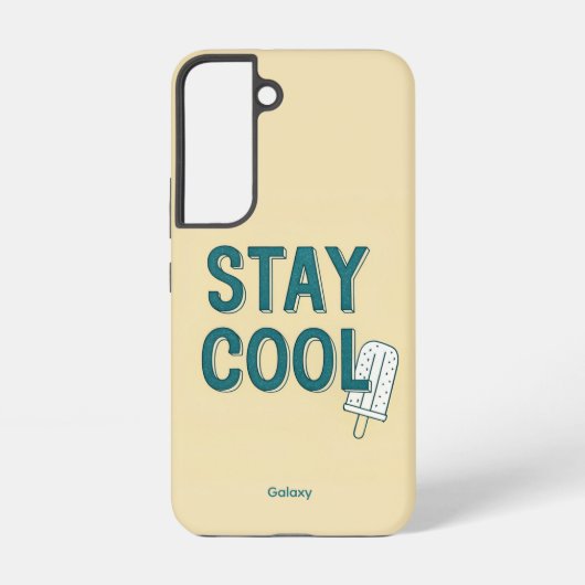 Stay Cool Vibes Samsung Galaxy S22 カース Galaxyケース (裏面)