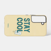 Stay Cool Vibes Samsung Galaxy S22 カース Galaxyケース (裏面横)