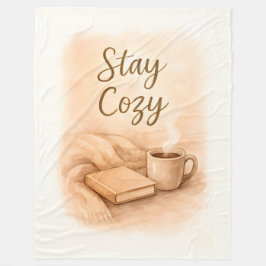 Stay cozy  フリースブランケット
