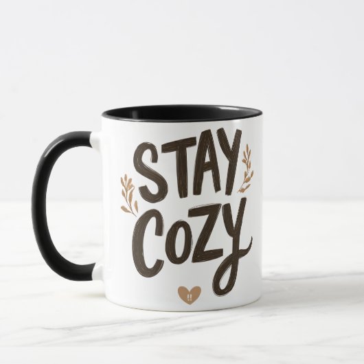 Stay Cozy マグカップ | ヒュッゲ ライフスタイル 快適ギフト (左)