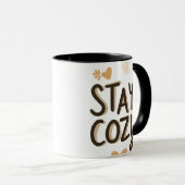 Stay Cozy マグカップ | ヒュッゲ ライフスタイル 快適ギフト (正面右)