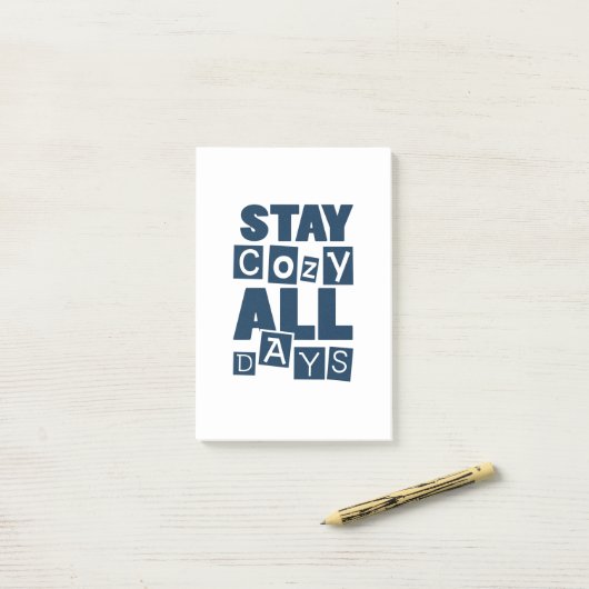Stay Cozy All Days Post-it Notes ポストイット (デスク上)