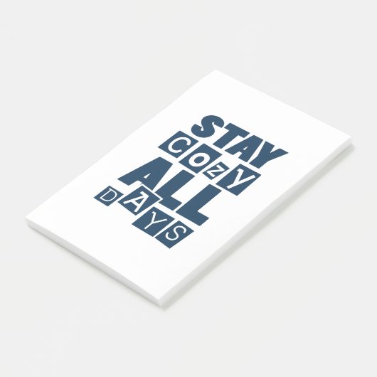 Stay Cozy All Days Post-it Notes ポストイット (アングル)