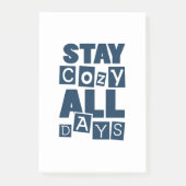 Stay Cozy All Days Post-it Notes ポストイット (正面)
