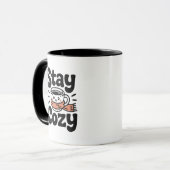 Stay Cozy Cute Coffee Mug マグカップ (正面左)