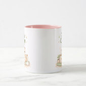 Stay Cozy Kawaii Cute Kitty Cat Coffee Sweet Pink  マグカップ (中央)