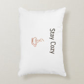 Stay Cozy Throw Pillow | Minimal Cozy Aesthetic De アクセントクッション (正面(垂直))