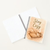 Stay Cozy Watercolor Notebook - Hygge Inspired ノートブック (内部)