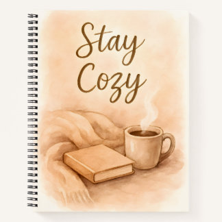 Stay Cozy Watercolor Notebook - Hygge Inspired  ノートブック
