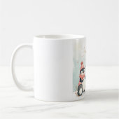 Stay Cozy Winter Animals Mug – Penguin, Fox, Polar コーヒーマグカップ (左)