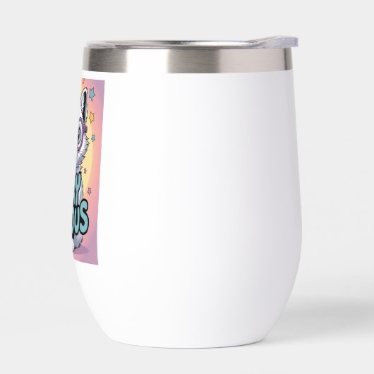 Stay Curious – Cute Cartoon Fox with Glasses (左面)