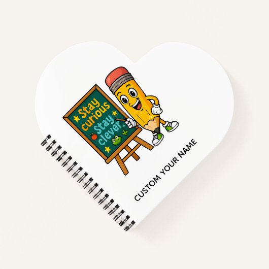 Stay Curious Stay Clever ノートブック (正面)