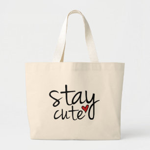 Stay Cute Tote Bag ラージトートバッグ
