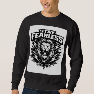 Stay Fearless Lion T-Shirt | Bold Streetwear Graph スウェットシャツ