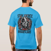 Stay Fierce Panther Motivational Unleash The Beast Tシャツ (裏面)